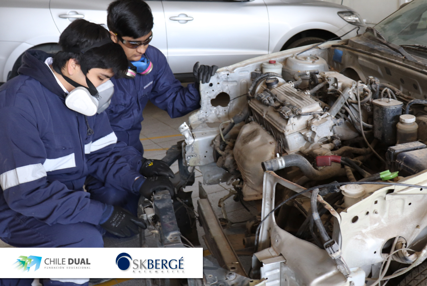 73 estudiantes de la Especialidad de Mecánica Automotriz del Liceo Domingo Matte Pérez realizan Alternancia con Skbergé