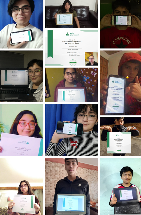 Alumnos de todas las Especialidades del Liceo Industrial Bicentenario Benjamín Dávila Larraín participaron de la Capacitación “Programa Digital Busca tu éxito 2.0” impartida por Junior Achievement